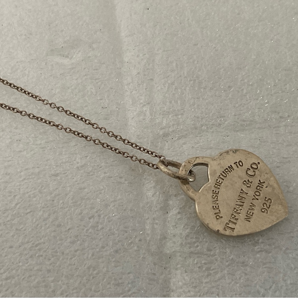 Tiffany & Co. Silver Heart Tag Necklace